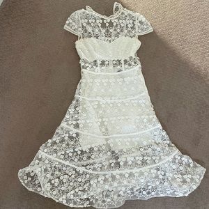 Alexis white floral dress